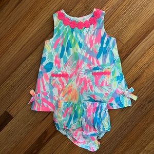 Lilly Pulitzer baby dress with bloomers size 6-12 mo